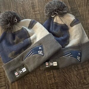 NFL New England Patriots Gray and Blue Hats 2 Hats